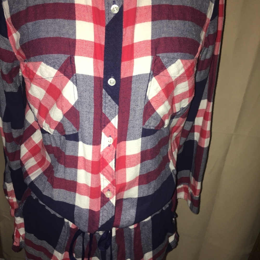 Aerie flannel‎ Romper - Picture 7 of 8